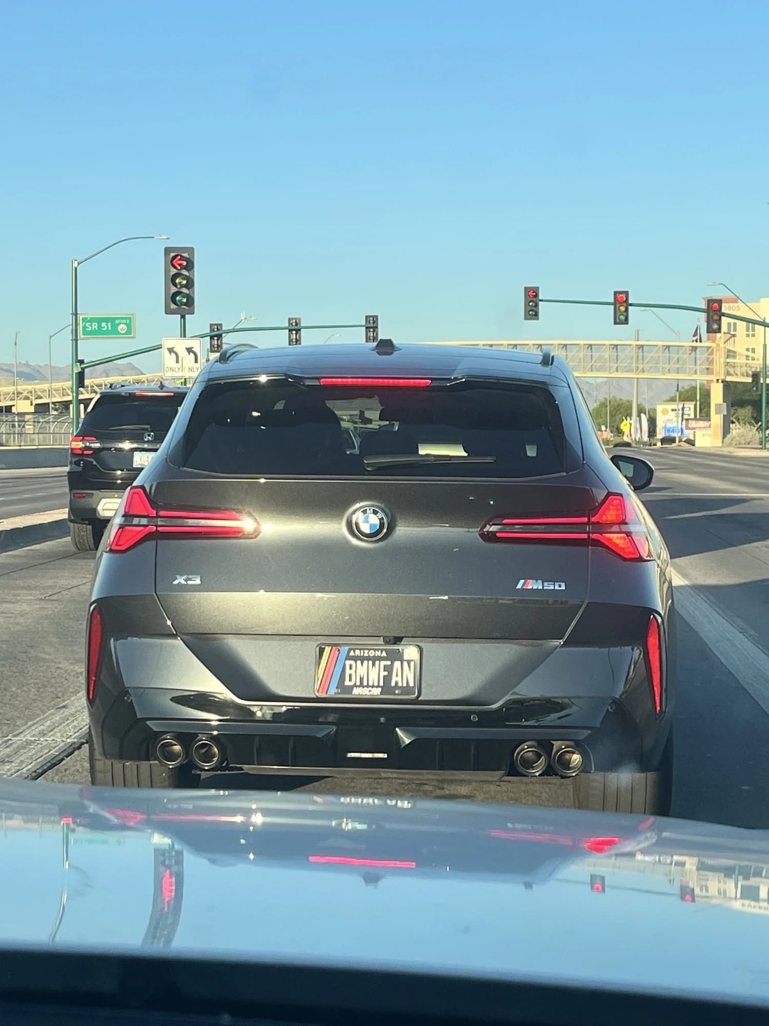 BWM X3 — plate “bmwfan”