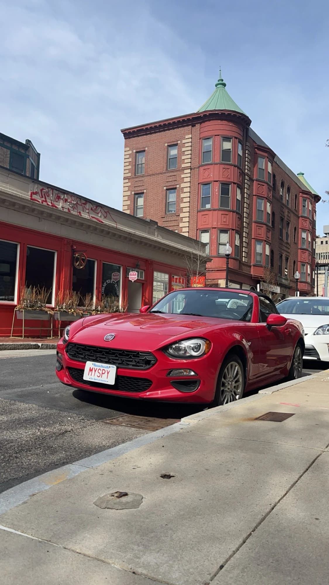 FIAT 124 Spider — plate “myspy”