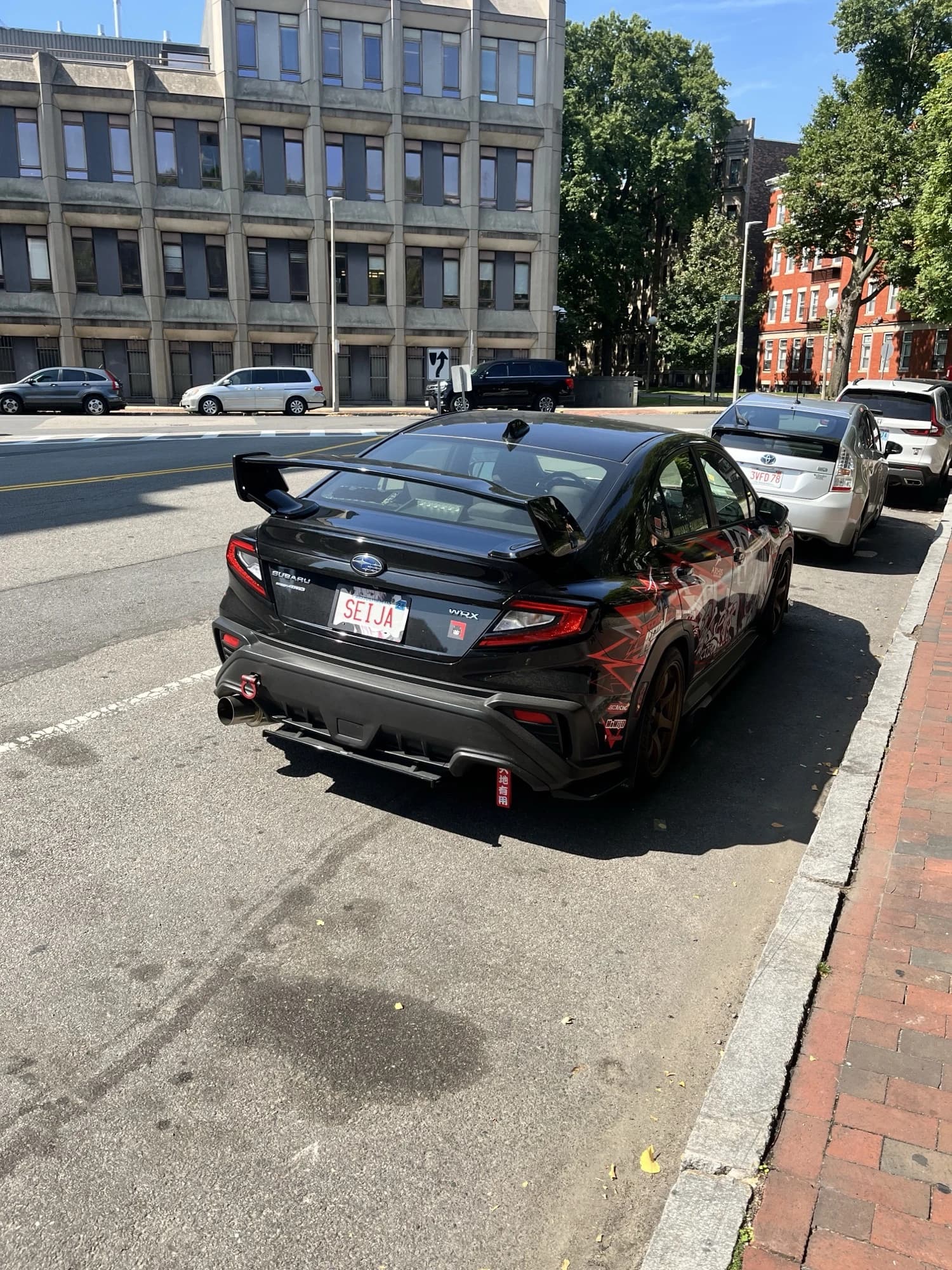 Subaru WRZ — plate “seija”